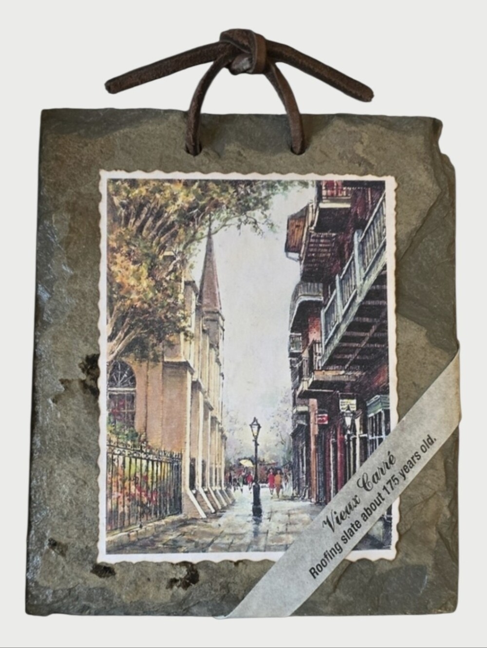 Vieux Carre Roofing Slate Tile Pirate's Alley New Orleans about 175 years old